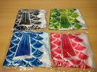 黒（1）・ピンク（1）・青（1）・緑（2）　各150cm　5匹セットで20€