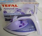 #41　スチームアイロン＆アイロン台　
紫/白　TEFAL　FV5150　(2200W)　230V(独仕様)　　アイロン台が必要な場合は日本製のアイロン台を付けます