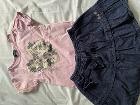 BeBe90センチセット　Tシャツ１ユーロ　スカート２€