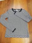 10歳　Petit bateau　紺ボーダーTシャツ　1Euro