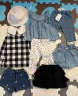 子供服まとめ売り
帽子1・トップス1・ワンピース1・ショートパンツ3・パンツ2  全て90サイズで未使用か1回着た程度の綺麗な物になります。
全部で15ユーロ