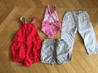 １〜２歳　＊５ユーロ＊
petit bateau　赤繋ぎショート （24m84cm）　
Jaccadi 水着（12m74cm）　＊５ユーロ＊
Bonpoint ショート（18m）・ロング（２歳） 　