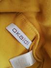 8歳　Okaidi　犬柄黄土色ハイネックTシャツ　1Euro