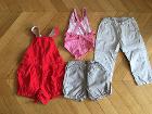 １〜２歳　＊５ユーロ＊
petit bateau　赤繋ぎショート （24m84cm）　
Jaccadi 水着（12m74cm）　＊５ユーロ＊
Bonpoint ショート（18m）・ロング（２歳） 