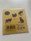 

④和紙フレークシール　猫　(5柄×4枚  計20枚 日本製)  2€
