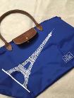 Longchamps 折り畳みバッグ　・　青　　75　EUR  