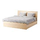 ダブルベッドフレーム, 収納ボックス4個付き
IKEA
長さ: 209 cm/幅: 156 cm/フットボードの高さ: 38 cm/ヘッドボードの高さ: 100 cm/マットレスの長さ: 200 cm/マットレスの幅: 140 cm
価格：190ユーロ
