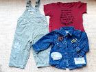 •	トップ、ズボン １歳半～２歳 :１€
Michiko Londonのジャケットのみ４€
