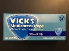 2€ のど飴 Vicks ブルーミント 使用期限 2019年12月