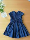 Jacadi xs 140 cm 濃紺　ドレス　一度着たのみ美品　20€