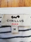 14歳　Cyrillus 星スパンコール柄ボーダーTシャツ　2Euros